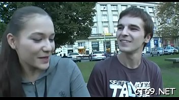 Check out with joy as our adorable babe gets nailed