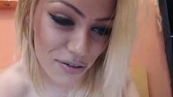 Hot blonde bb showing her tongue online