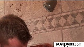 Soapy massage and shower blowjob 13