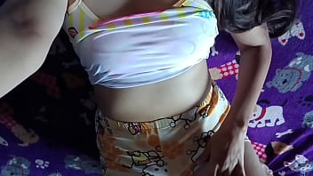 Young housewife gets excited and masturbates she loves having her clitoris touched