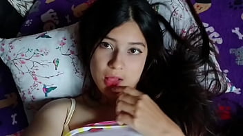 Young housewife gets excited and masturbates she loves having her clitoris touched