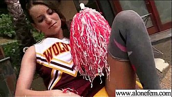 Solo horny sexy girl use all kind of things in holes movie 16