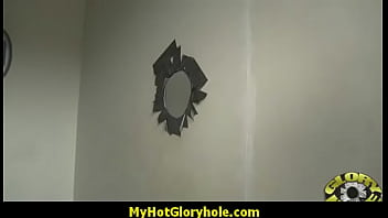 Gloryhole with a nasty wild white girl interracial 10
