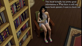Almost caught fucking my teacher at the library sims 4