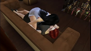 Almost caught fucking my teacher at the library sims 4