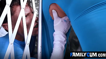 He used that hole in my clothes to finger me until he could relieve all of my stress familycum