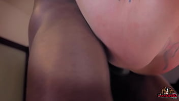 Petite blonde spinner never had bbc til these two teammates ran a bareback train on her