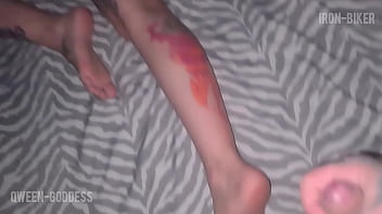 I was woken up on his dick and he cum inside me *** short ***