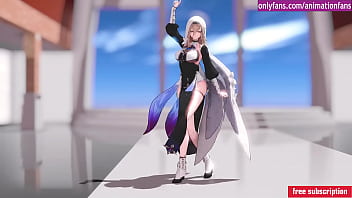 Chica animacion caliente