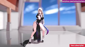 Chica animacion caliente