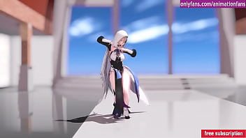 Chica animacion caliente