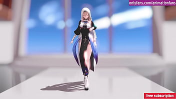 Chica animacion caliente