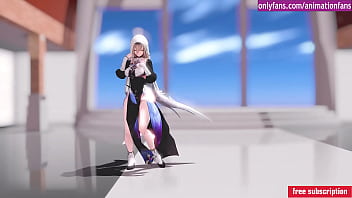 Chica animacion caliente