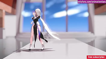 Chica animacion caliente