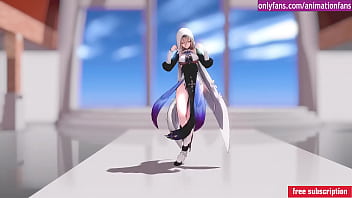 Chica animacion caliente