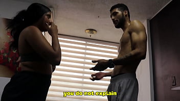 Instructor gives boxing lessons to his indian student and they end up sucking his dick natalygirl