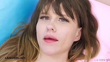 Stunning blonde model naked close up