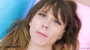 Stunning blonde model naked close up