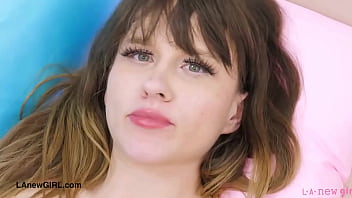 Stunning blonde model naked close up