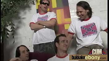 Ebony babe in group fucking 25