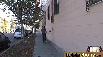 Busty black babe bubble bath group cocksuck 7