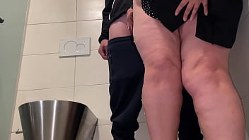 I couldn't resist and cum on my mother in law's thigh