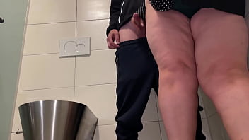 I couldn't resist and cum on my mother in law's thigh