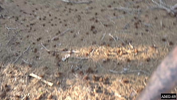 Fucked in mouth in the forest pov oral creampie