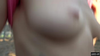 Fucked in mouth in the forest pov oral creampie