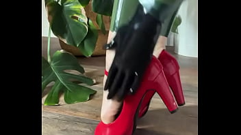 I love my transparent olive catsuit