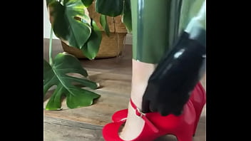 I love my transparent olive catsuit