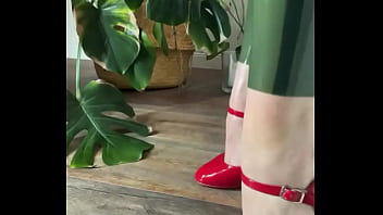 I love my transparent olive catsuit