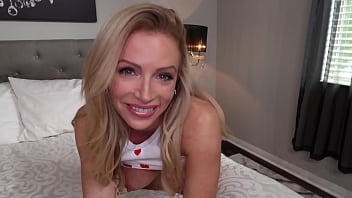 You have a big titty blonde bimbo for a v day present