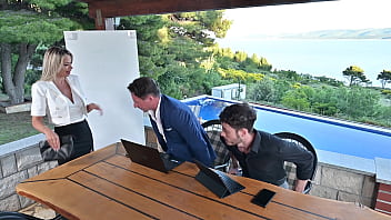 Seductive babe shalina devine treats new client to an intense dp threesome with her assistant gp3325