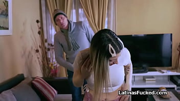 Divina bends over for receiving high heels