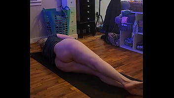 Sexy mature yoga