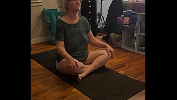 Sexy mature yoga