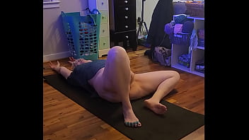 Sexy mature yoga