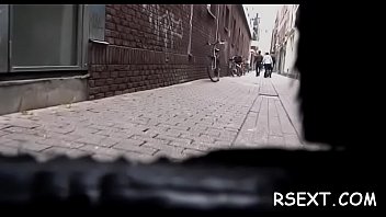 Girl gives hand and oral stimulation