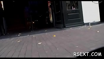 Girl gives hand and oral stimulation