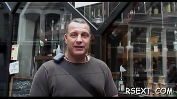 Girl gives hand and oral stimulation