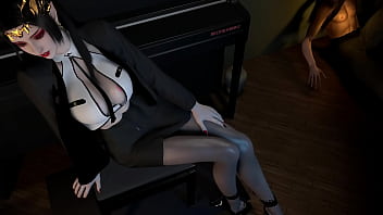 3d horny slut asian teacher teasing her big dick student