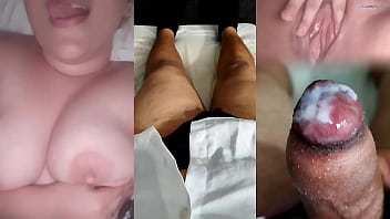 Vi minha ex se masturbando e deixando sua bucetinha apertadinha toda molhadinha e fui bater uma punheta no pinto pequeno