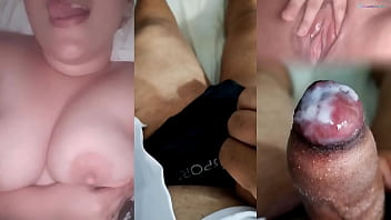 Vi minha ex se masturbando e deixando sua bucetinha apertadinha toda molhadinha e fui bater uma punheta no pinto pequeno