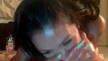 Perfect teen asian ride & suck dildo on webca