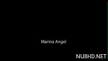 Gal with small tits banged hard