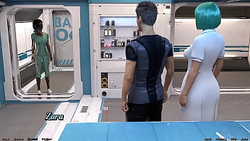 Stranded in space #170 hot black vitiligo girl and doctor starts a make out session