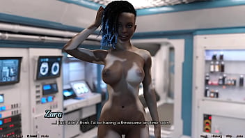 Stranded in space #170 hot black vitiligo girl and doctor starts a make out session