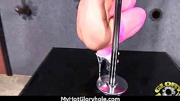 Ebony Slut Fucks A White Gloryhole Cock In Her First Interracial Scene 11 thumbnail