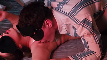 My submissive man licks my perfect boobs and armpits